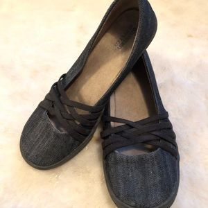 Mossimo Supply Co Denim flats slip ons
